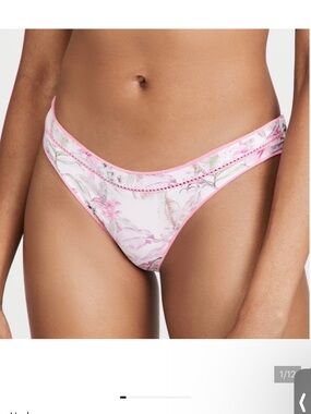 Love Shack Fancy X Hurley Reversible Bikini Bottom French Cut Cheeky Pink Floral